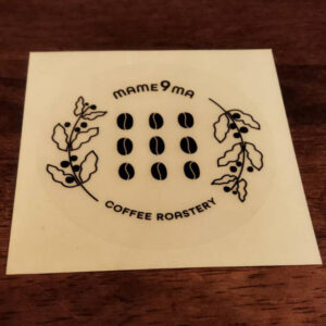 豆熊7x7cm ステッカー