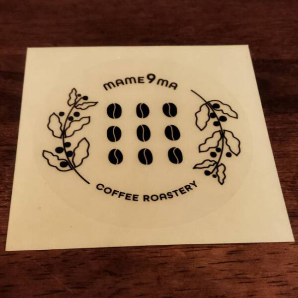 豆熊7x7cm ステッカー